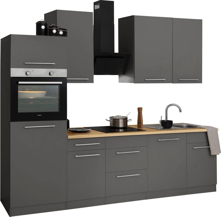 Wiho Küchen Keukenblok Unna zonder elektrische apparaten breedte 280 cm - Foto 12