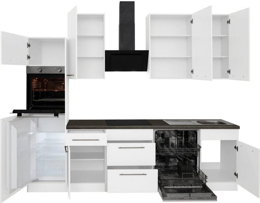 Wiho Küchen Keukenblok Unna zonder elektrische apparaten breedte 280 cm - Foto 6