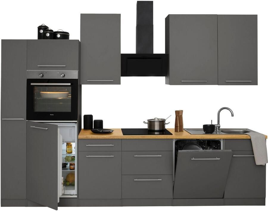 Wiho Küchen Keukenblok Unna zonder elektrische apparaten breedte 310 cm - Foto 3