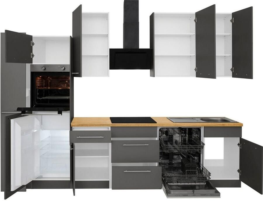 Wiho Küchen Keukenblok Unna zonder elektrische apparaten breedte 310 cm - Foto 5