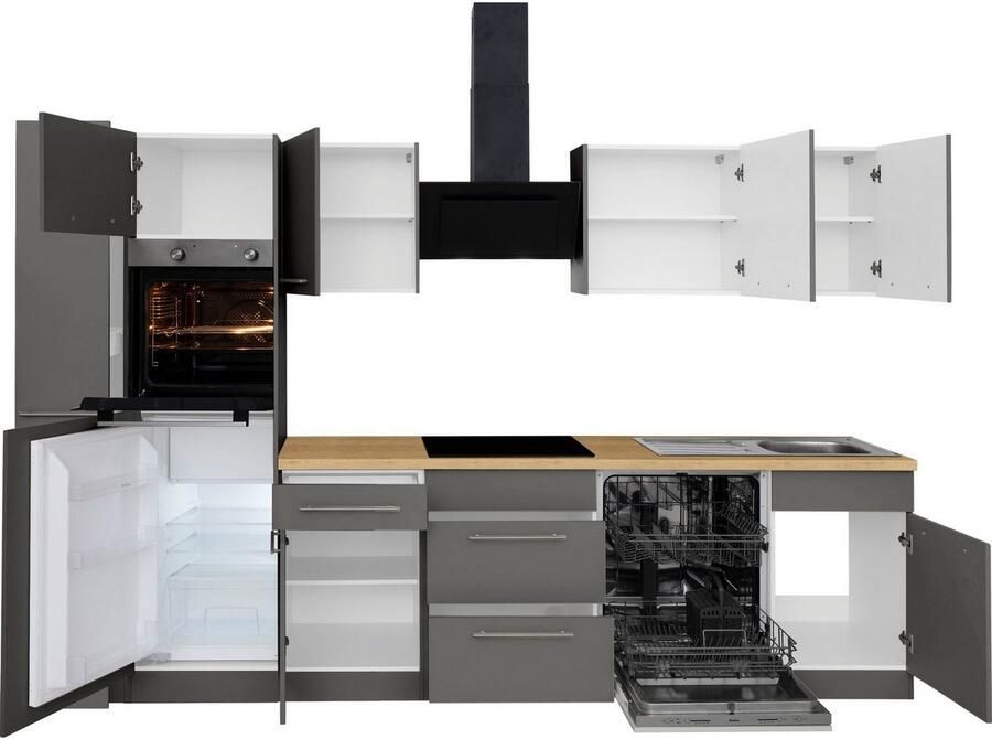 Wiho Küchen Keukenblok Unna zonder elektrische apparaten breedte 310 cm - Foto 6