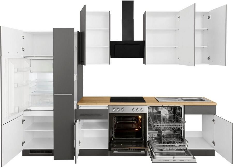 Wiho Küchen Keukenblok Unna zonder elektrische apparaten breedte 310 cm - Foto 4