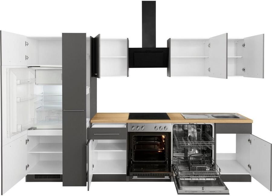 Wiho Küchen Keukenblok Unna zonder elektrische apparaten breedte 310 cm - Foto 3