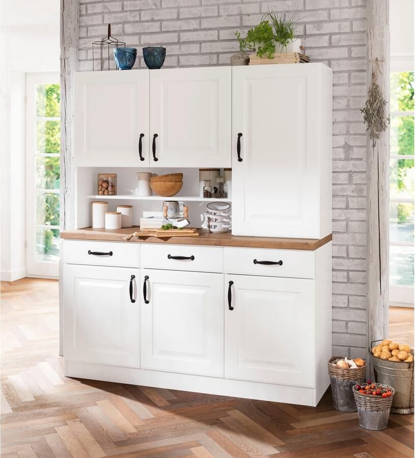 Wiho Küchen Keukenbuffet Erla 150 cm breed met vakkenfront - Foto 2