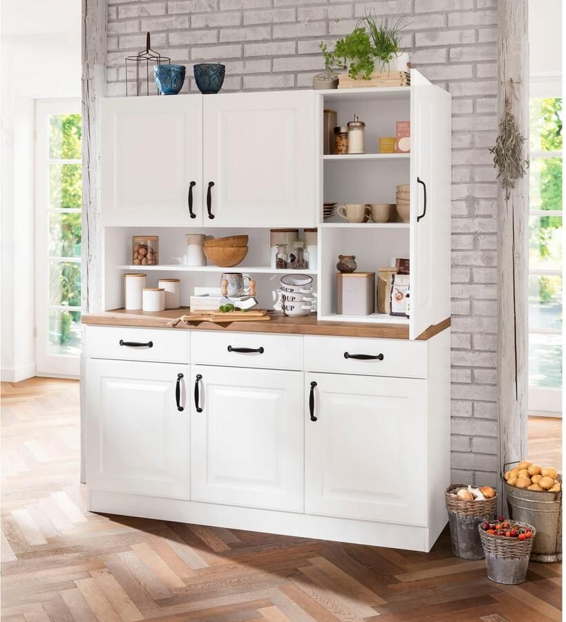 Wiho Küchen Keukenbuffet Erla 150 cm breed met vakkenfront - Foto 3