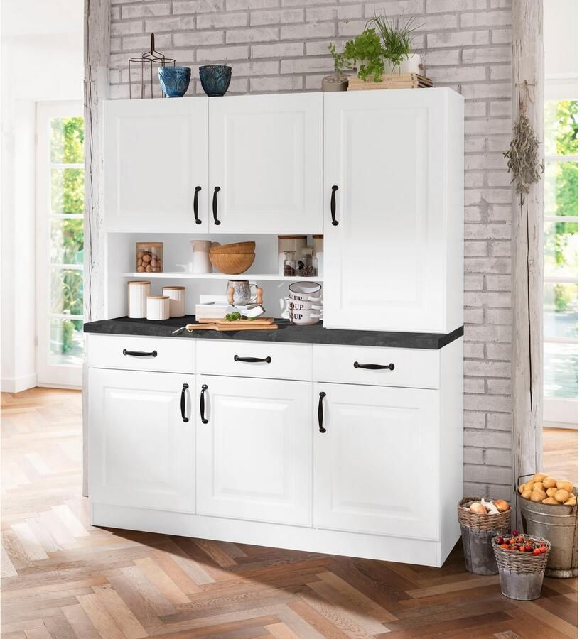 Wiho Küchen Keukenbuffet Erla 150 cm breed met vakkenfront - Foto 2