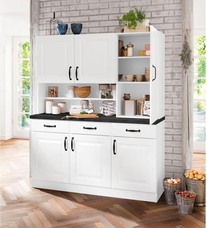 Wiho Küchen Keukenbuffet Erla 150 cm breed met vakkenfront - Foto 3