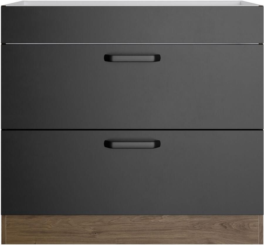 Wiho Küchen Ombouwkast voor fornuis Elba Breedte 90-130 cm