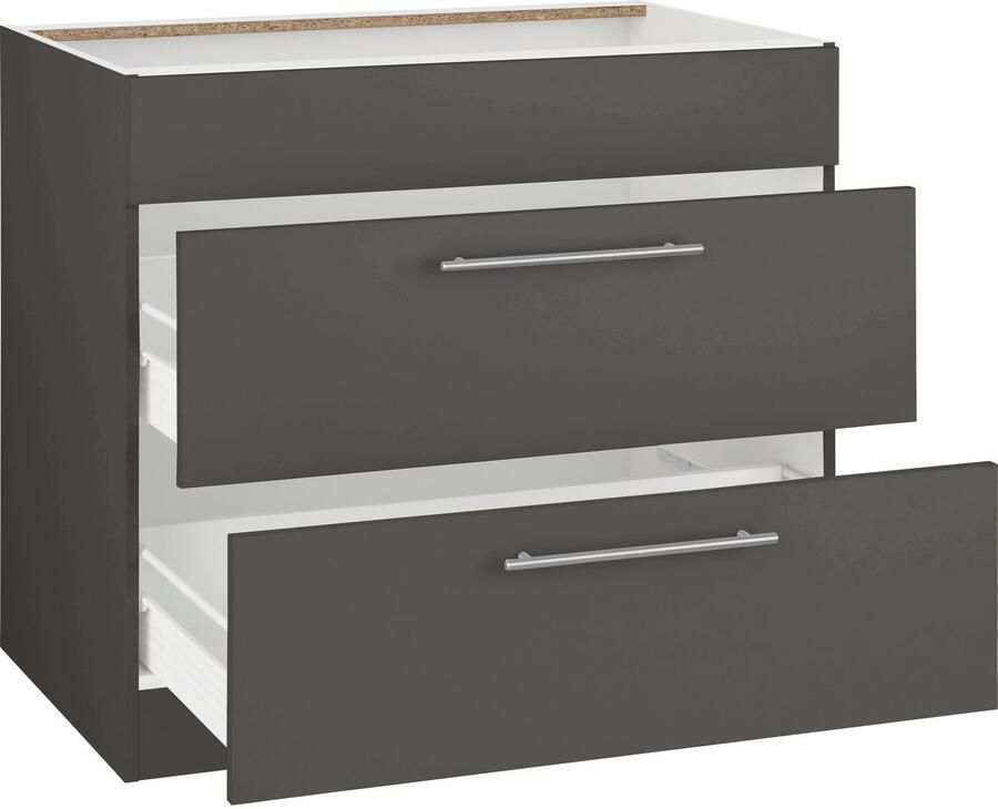 Wiho Küchen Ombouwkast voor fornuis Unna 90 cm breed zonder werkblad - Foto 4