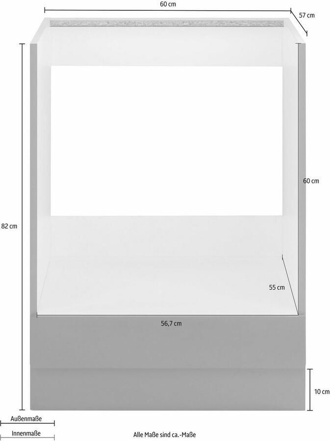 Wiho Küchen Ombouwkast voor oven Flexi Hoogte 82 cm - Foto 2