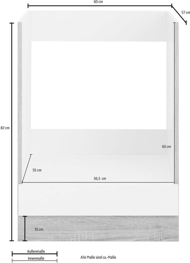 Wiho Küchen Ombouwkast voor oven Flexi2 - Foto 2