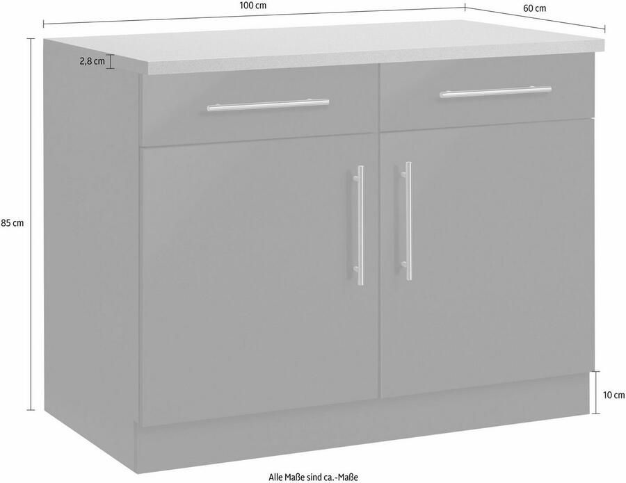 Wiho Küchen Onderkast Cali 100 cm breed - Foto 4