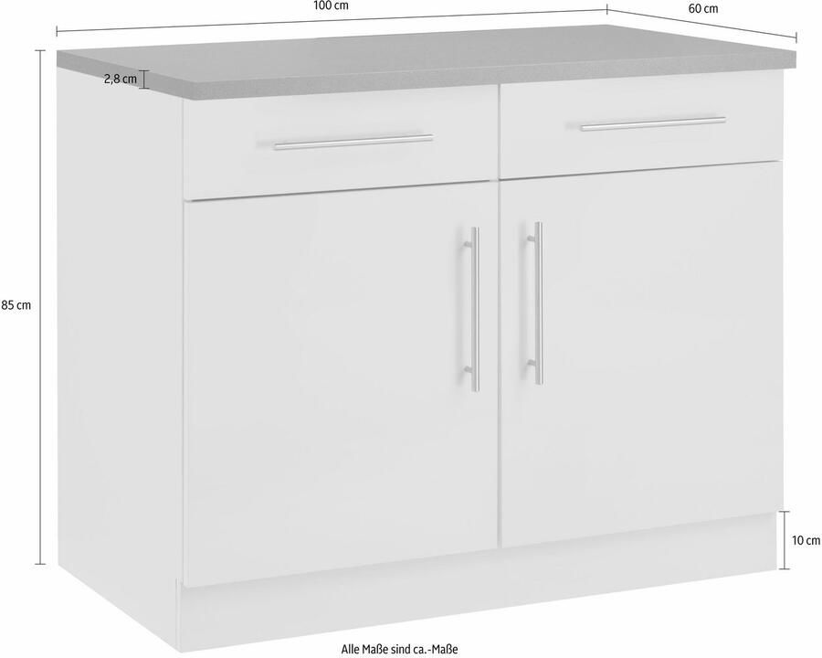 Wiho Küchen Onderkast Cali 100 cm breed