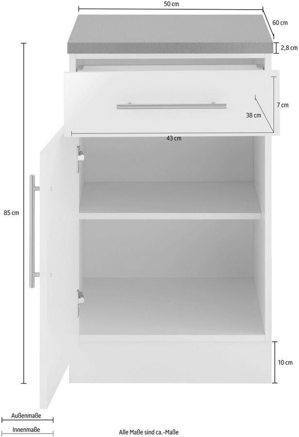 Wiho Küchen Onderkast Cali 50 cm breed - Foto 2