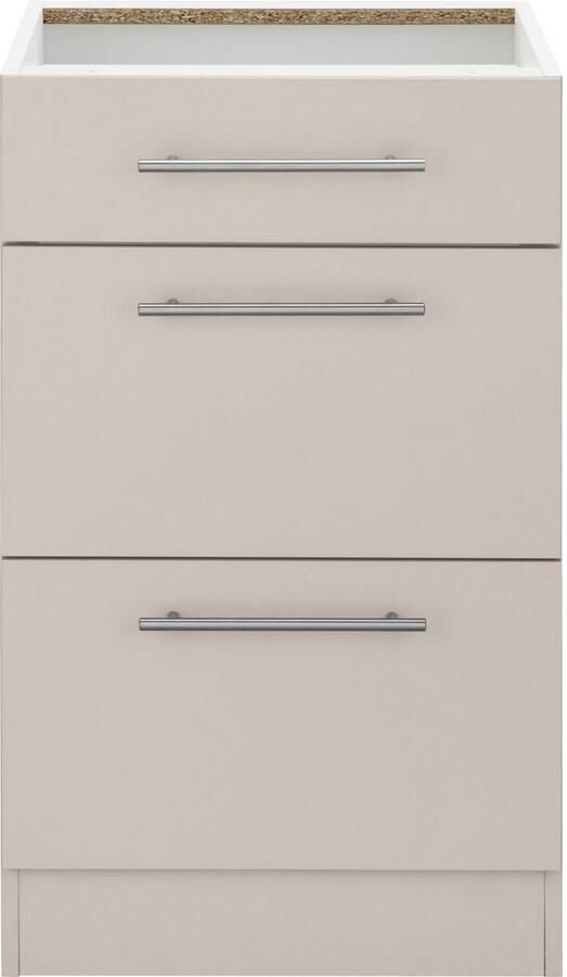 Wiho Küchen Onderkast Cali 50 cm breed met 2 grote laden zonder werkblad - Foto 5