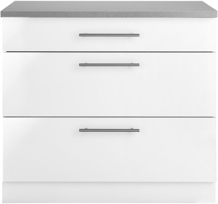 Wiho Küchen Onderkast Cali 90 cm breed met 2 grote laden