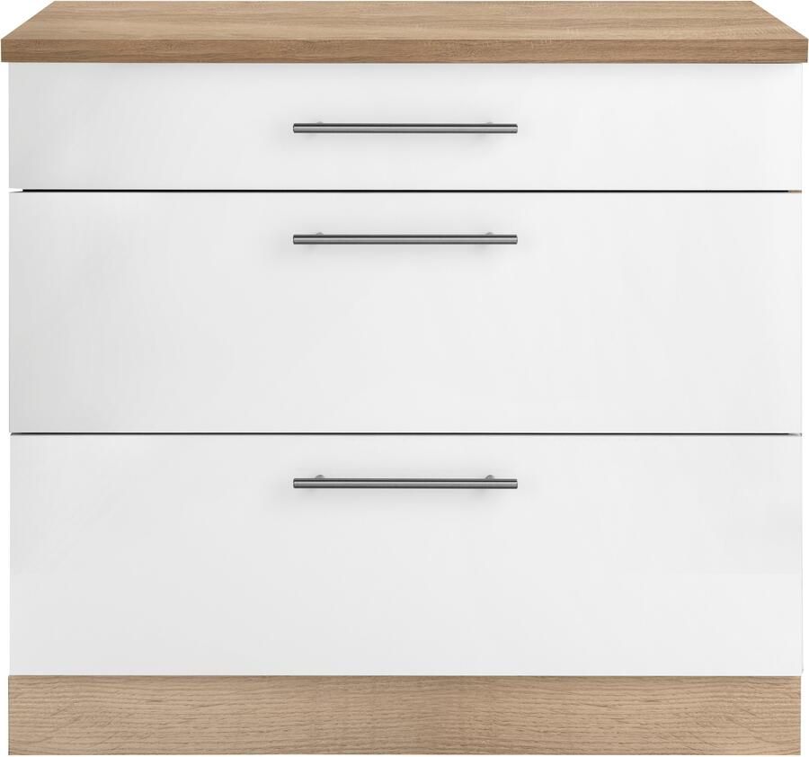 Wiho Küchen Onderkast Cali 90 cm breed met 2 grote laden - Foto 11