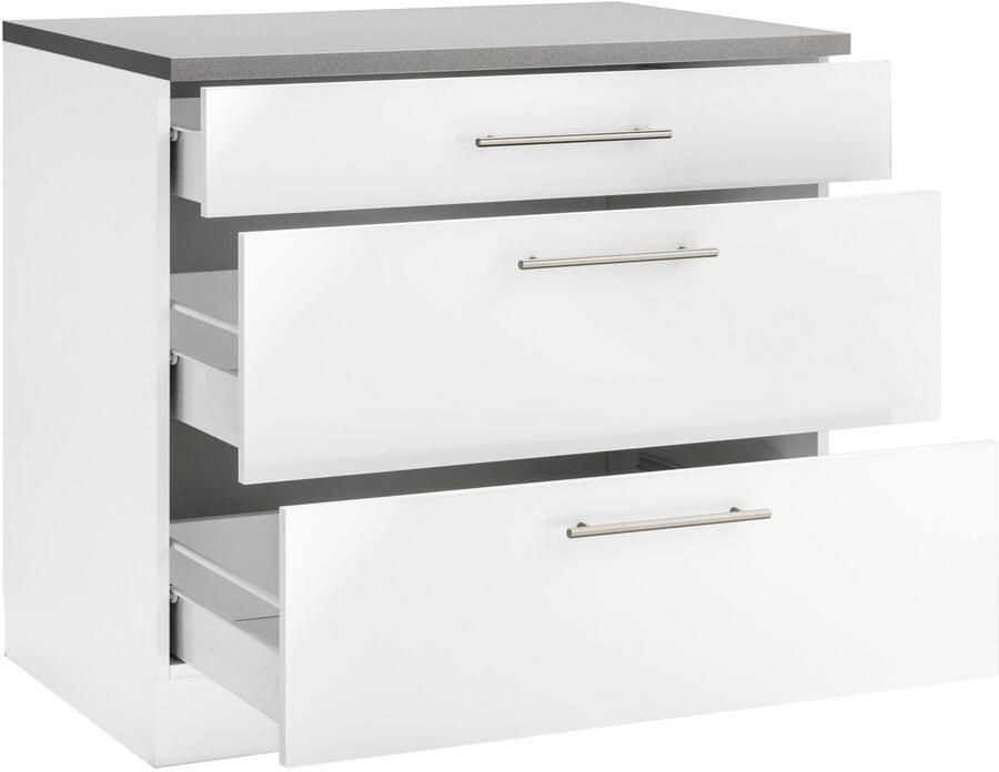 Wiho Küchen Onderkast Cali 90 cm breed met 2 grote laden - Foto 4