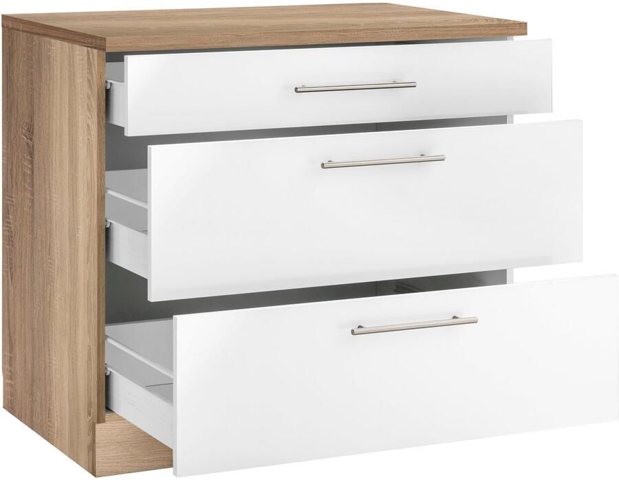 Wiho Küchen Onderkast Cali 90 cm breed met 2 grote laden - Foto 3