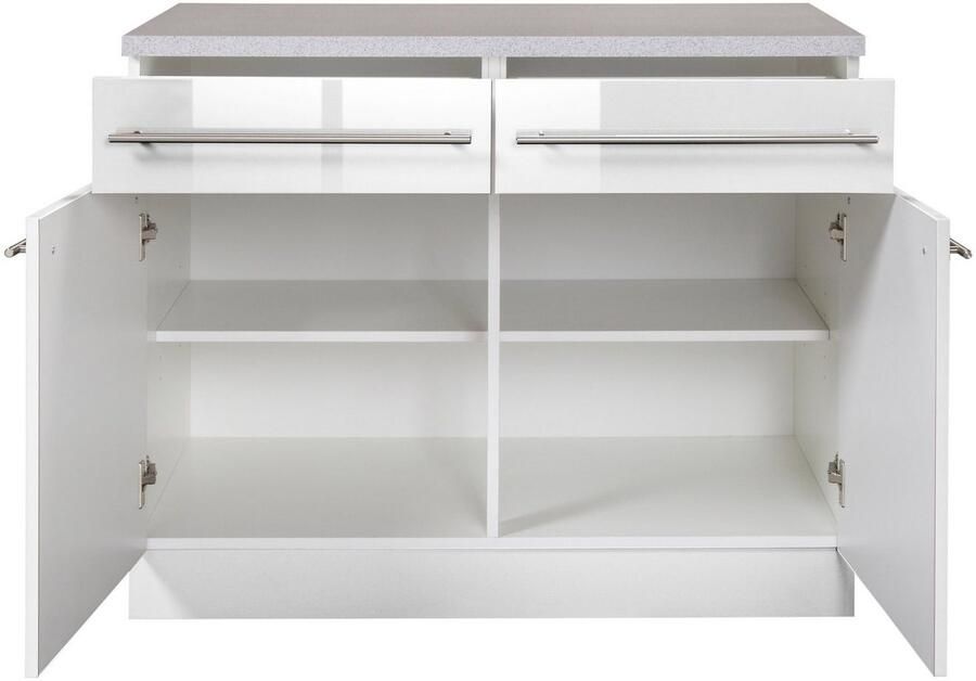 Wiho Küchen Onderkast Chicago 100 cm breed 2 laden en 2 deuren voor veel bergruimte - Foto 3