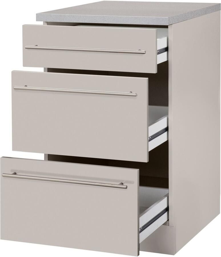 Wiho Küchen Onderkast Chicago 50 cm breed met 2 laden