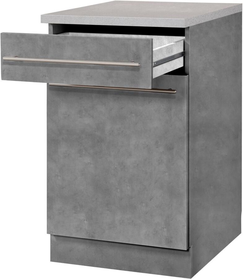 Wiho Küchen Onderkast Chicago 60 cm breed 1 lade en 1 deur