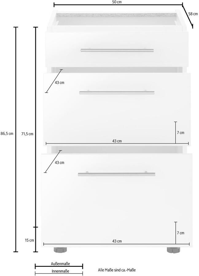 Wiho Küchen Onderkast Ela Breedte 50 cm met soft-closefunctie - Foto 3