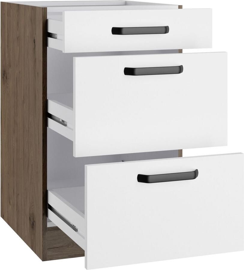 Wiho Küchen Onderkast Elba Breedte 50 cm met twee lades