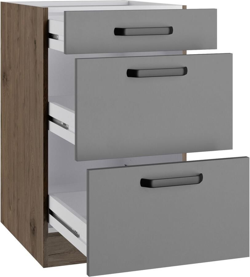 Wiho Küchen Onderkast Elba Breedte 50 cm met twee lades