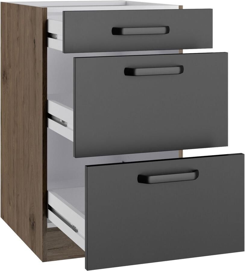 Wiho Küchen Onderkast Elba Breedte 50 cm met twee lades