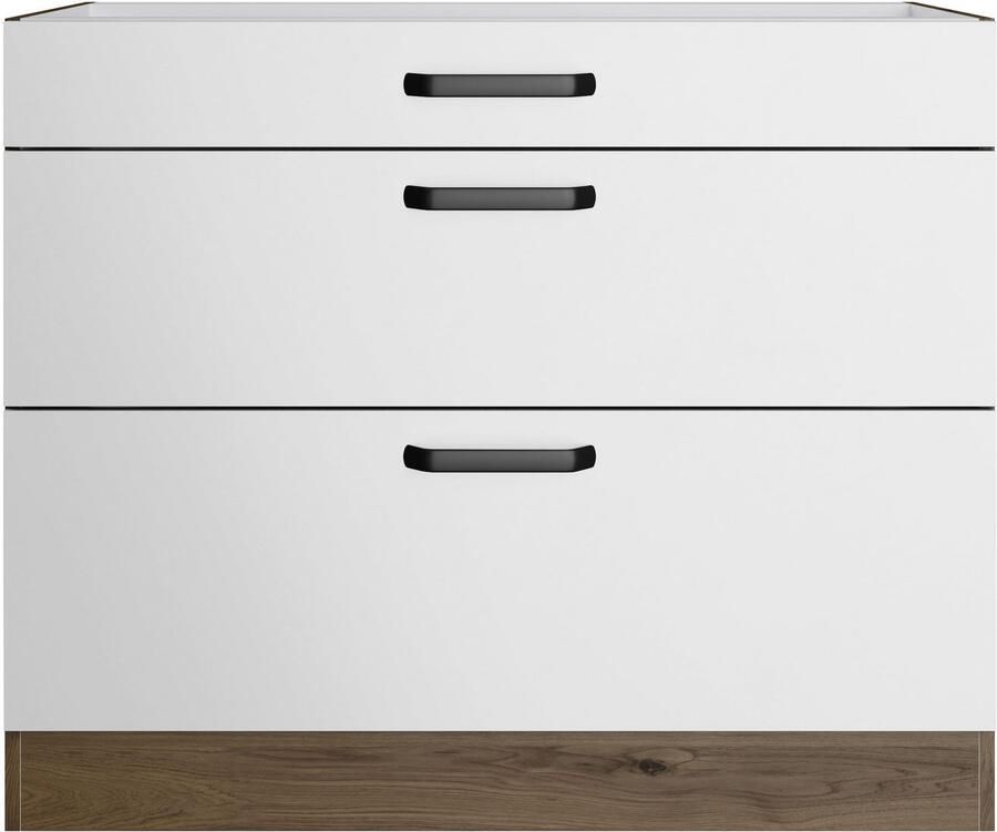 Wiho Küchen Onderkast Elba met twee uittrekken in de breedtes 90 en 100 cm - Foto 3