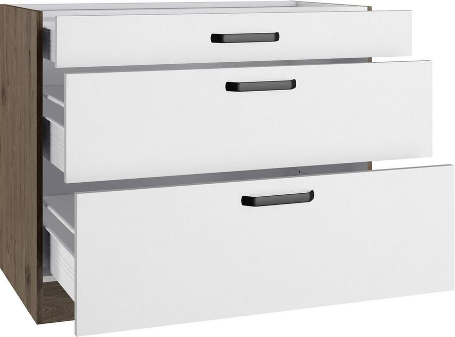 Wiho Küchen Onderkast Elba met twee uittrekken in de breedtes 90 en 100 cm - Foto 4