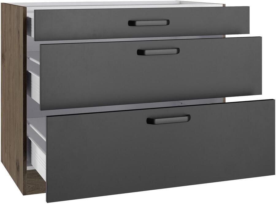 Wiho Küchen Onderkast Elba met twee uittrekken in de breedtes 90 en 100 cm - Foto 5