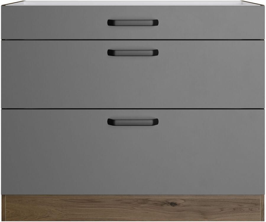 Wiho Küchen Onderkast Elba met twee uittrekken in de breedtes 90 en 100 cm - Foto 3