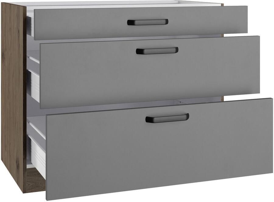 Wiho Küchen Onderkast Elba met twee uittrekken in de breedtes 90 en 100 cm - Foto 4