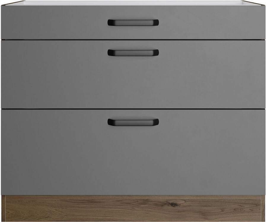 Wiho Küchen Onderkast Elba met twee uittrekken in de breedtes 90 en 100 cm - Foto 3