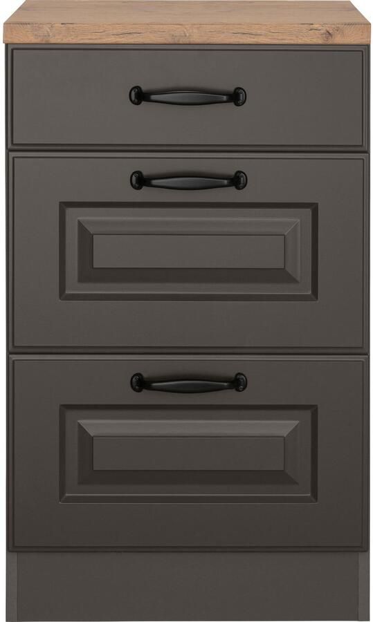 Wiho Küchen Onderkast Erla 50 cm breed met 2 grote laden - Foto 7