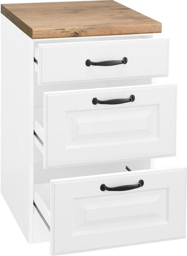 Wiho Küchen Onderkast Erla 50 cm breed met 2 grote laden - Foto 5