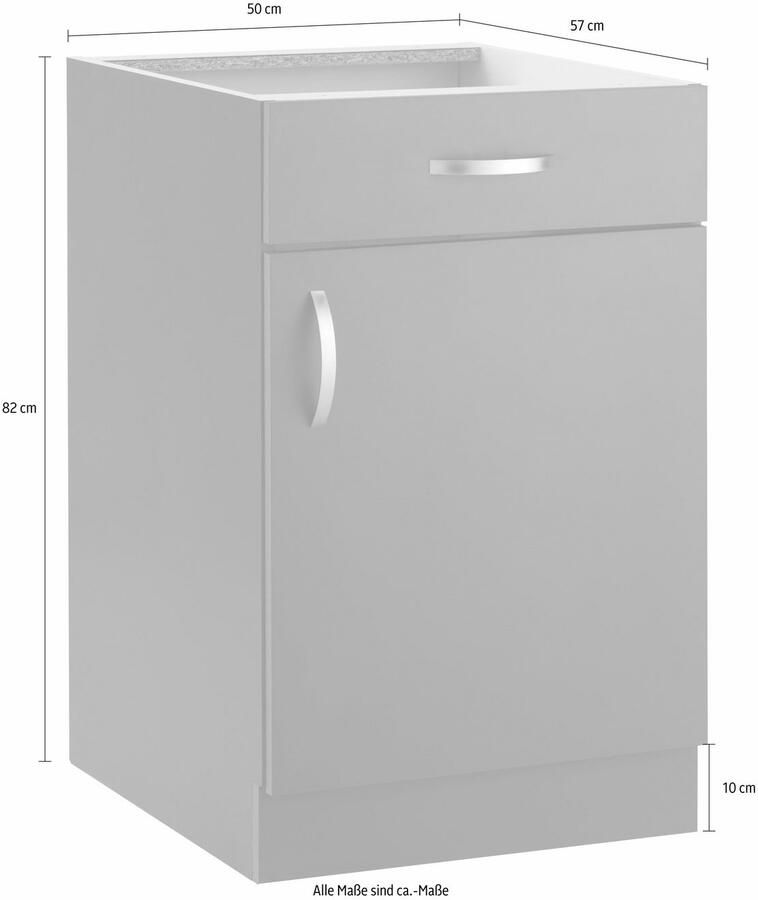 Wiho Küchen Onderkast Flexi Breedte 50 cm