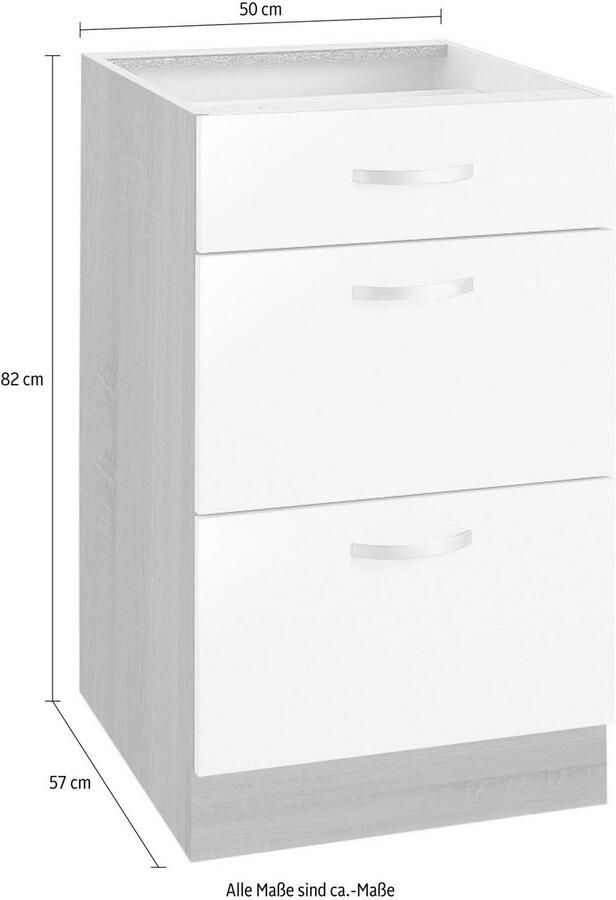 Wiho Küchen Onderkast Flexi Breedte 50 cm