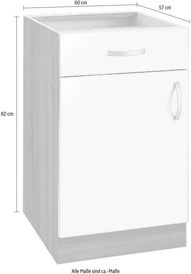 Wiho Küchen Onderkast Flexi Breedte 60 cm