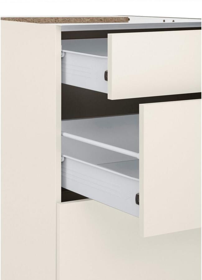 Wiho Küchen Onderkast Kansas 90 cm breed met 2 grote laden zonder werkblad - Foto 6