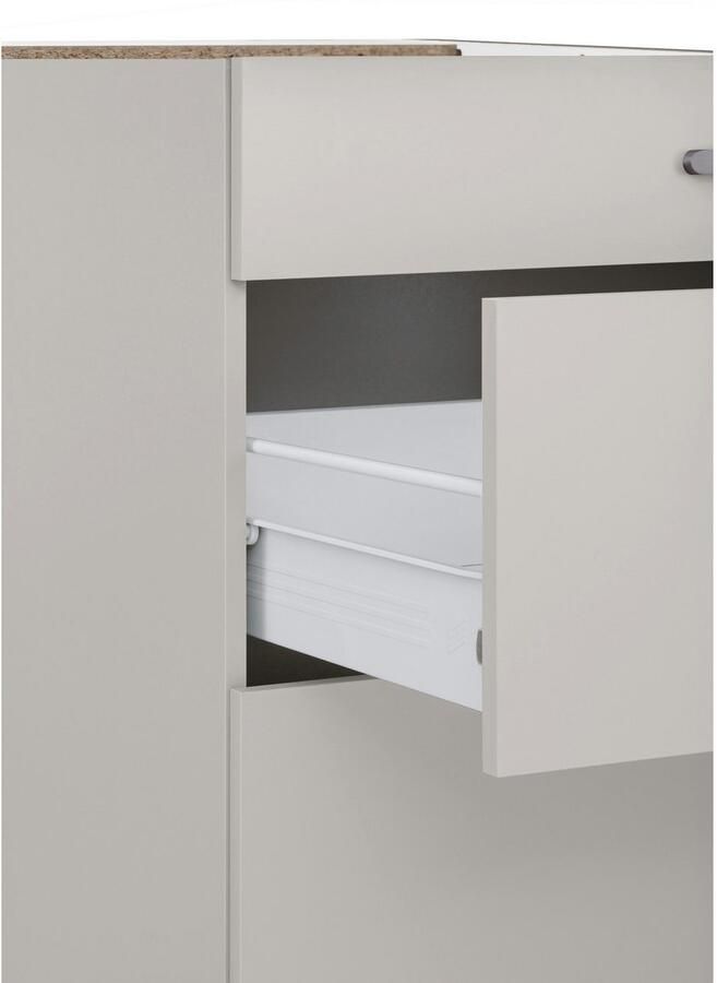 Wiho Küchen Onderkast Kansas 90 cm breed met 2 grote laden zonder werkblad - Foto 7