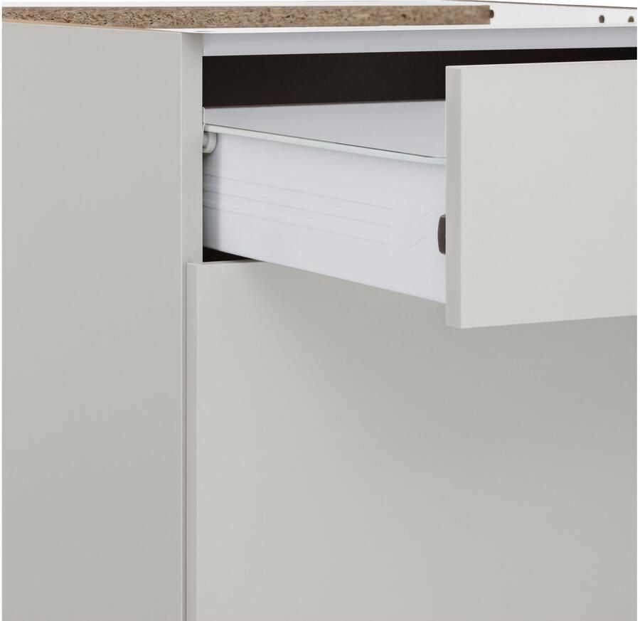 Wiho Küchen Onderkast Kansas 90 cm breed met 2 grote laden zonder werkblad - Foto 3