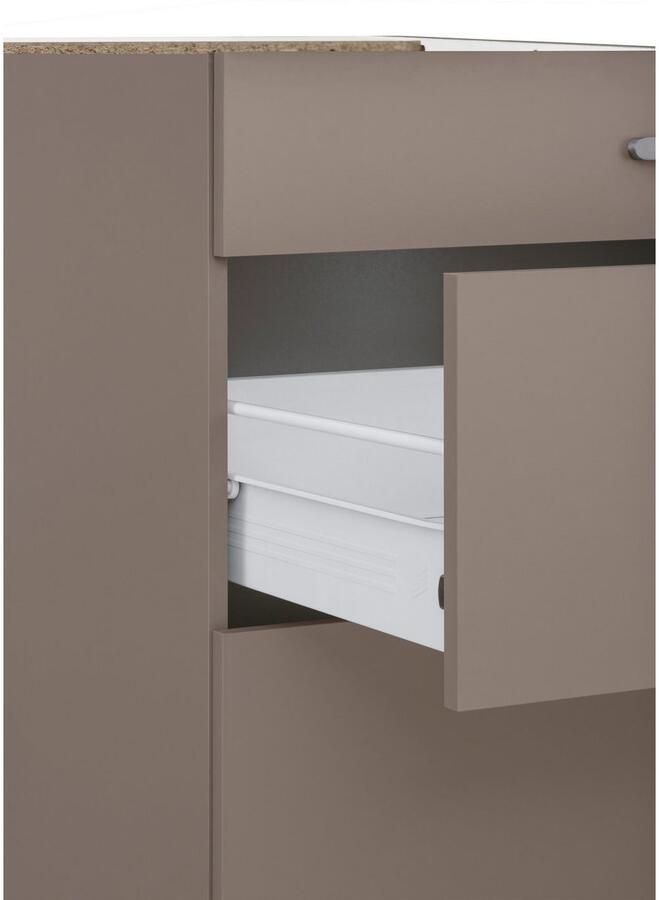 Wiho Küchen Onderkast Kansas 90 cm breed met 2 grote laden zonder werkblad - Foto 6