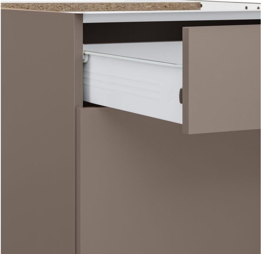 Wiho Küchen Onderkast Kansas 90 cm breed met 2 grote laden zonder werkblad - Foto 3