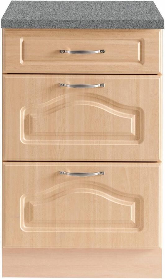 Wiho Küchen Onderkast Linz 50 cm breed met 2 grote lades in landhuisstijl - Foto 7