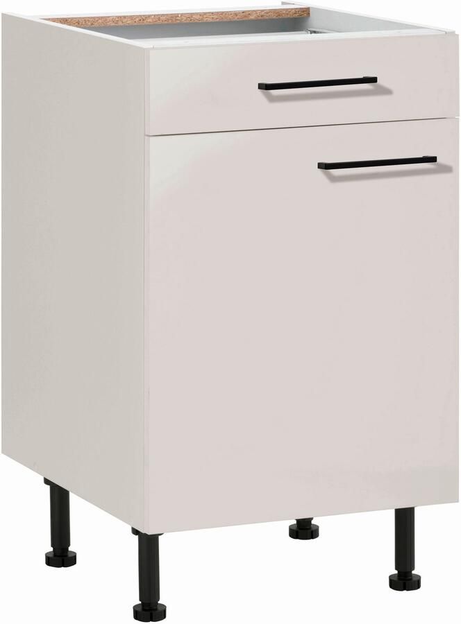 Wiho Küchen Onderkast Nisos 50 cm breed soft-close in lades verstelbare voeten zonder blad - Foto 3