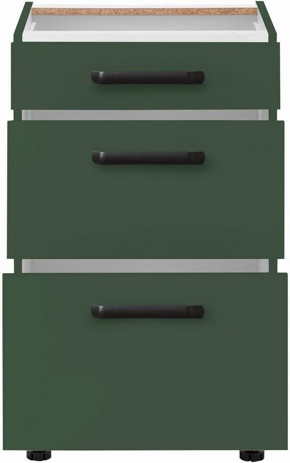 Wiho Küchen Onderkast Simi Soft-close functie in lades en uitschuifbare delen verstelbare poten