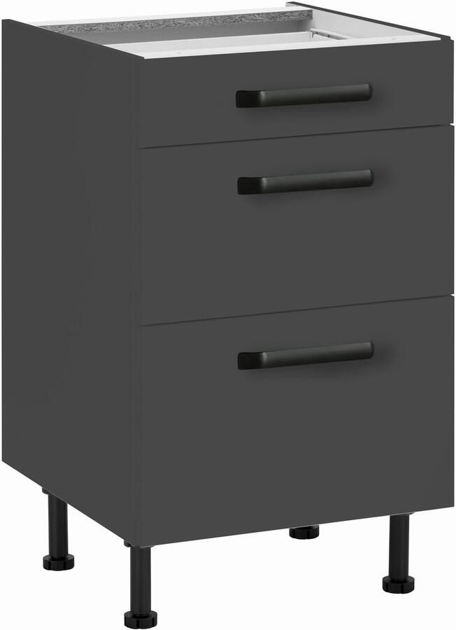 Wiho Küchen Onderkast Simi Soft-close functie in lades en uitschuifbare delen verstelbare poten - Foto 3